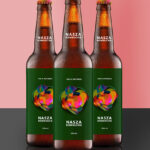 Beer bottle with water drops + Clipping Path